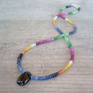 colorful sapphire necklace