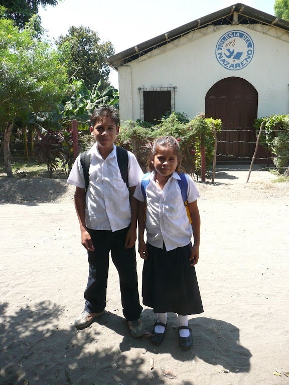 Edwin2 and Sofia, proud in their new Uniforms