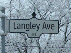 Winter Street Sign