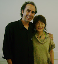 Cristhian e Chie Yuki no workshop sobre o grupo Yukiza 26/02/2008. SESC Consolação.