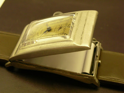 Secret Compartment Scroll Watch - 1920s Favre Leuba 