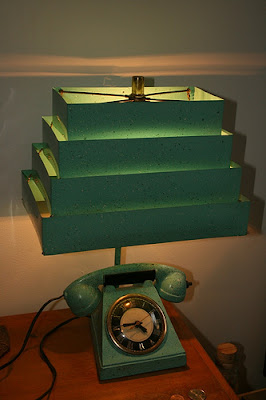 Multi-functional Kitsch Clocks - 1966 Numechron Tele-Vision Clock & 1950s Telephonecigarettelighterlampclock