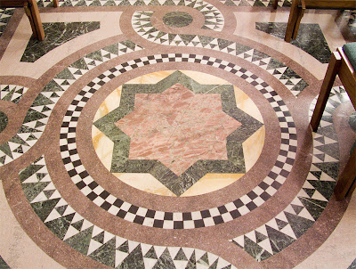 Cathedral Basilica of Saint Louis, in Saint Louis, Missouri - Our Lady's Chapel, floor detail