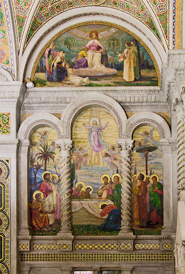 Cathedral Basilica of Saint Louis, in Saint Louis, Missouri - Our Lady's Chapel, mosaic of the Assumption