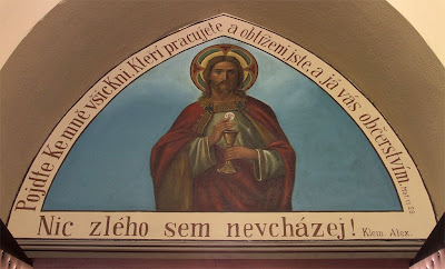 Saint John Nepomuk Roman Catholic Chapel, in Saint Louis, Missouri, USA - painting