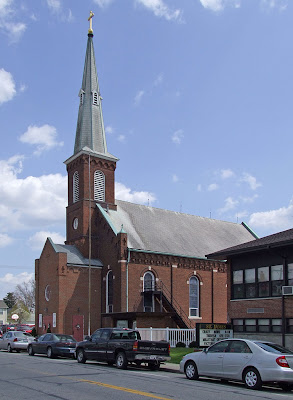 Saint James Roman Catholic Church, in Millstadt, Illinois, USA - exterior