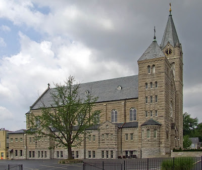 Saint Charles Borromeo Roman Catholic Church, in Saint Charles, Missouri, USA - exterior
