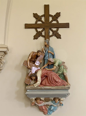 Immaculate Conception Roman Catholic Church, in Augusta, Missouri, USA - Station of the Cross
