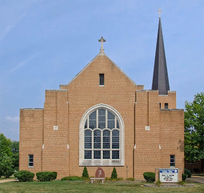 Immaculate Conception Roman Catholic Church, in Union, Missouri, USA - exterior