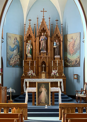 Saint Joseph Roman Catholic Church, in Chenoa, Illinois, USA - altar