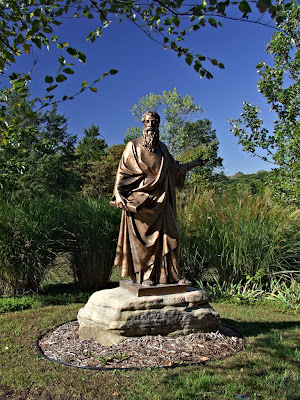 Saint James Roman Catholic Church, in Catawissa, Missouri, USA - statue of Saint James