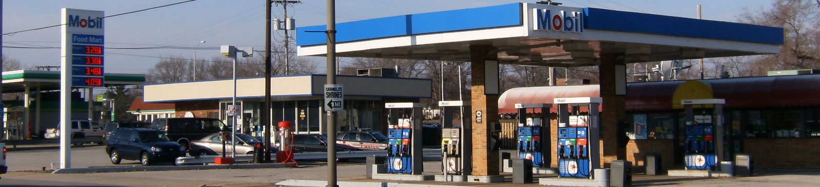 -Munster Mobil Gas Station-