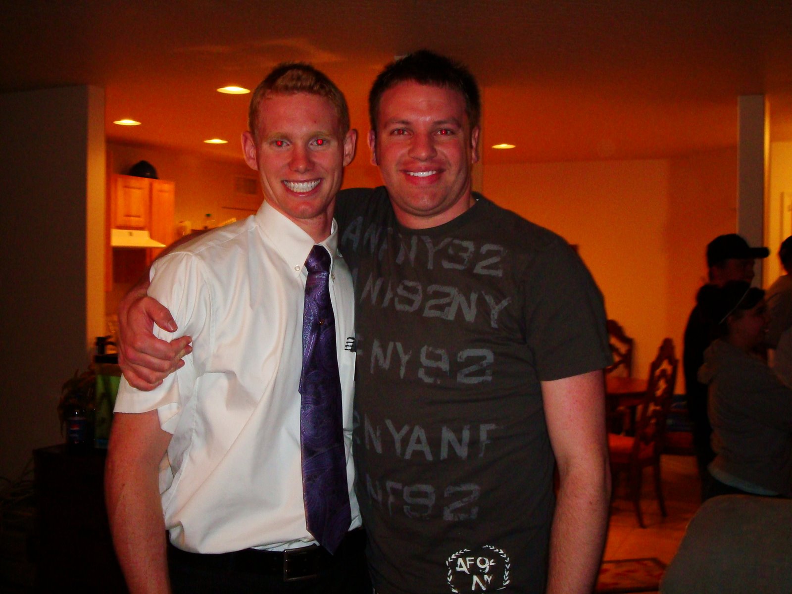 Elder Husemann and I at his going away party.