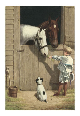 [EQ-00101-D~Little-Boy-Feeding-Horse-in-Stable-Posters.jpg]