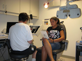 me getting my eyes checked