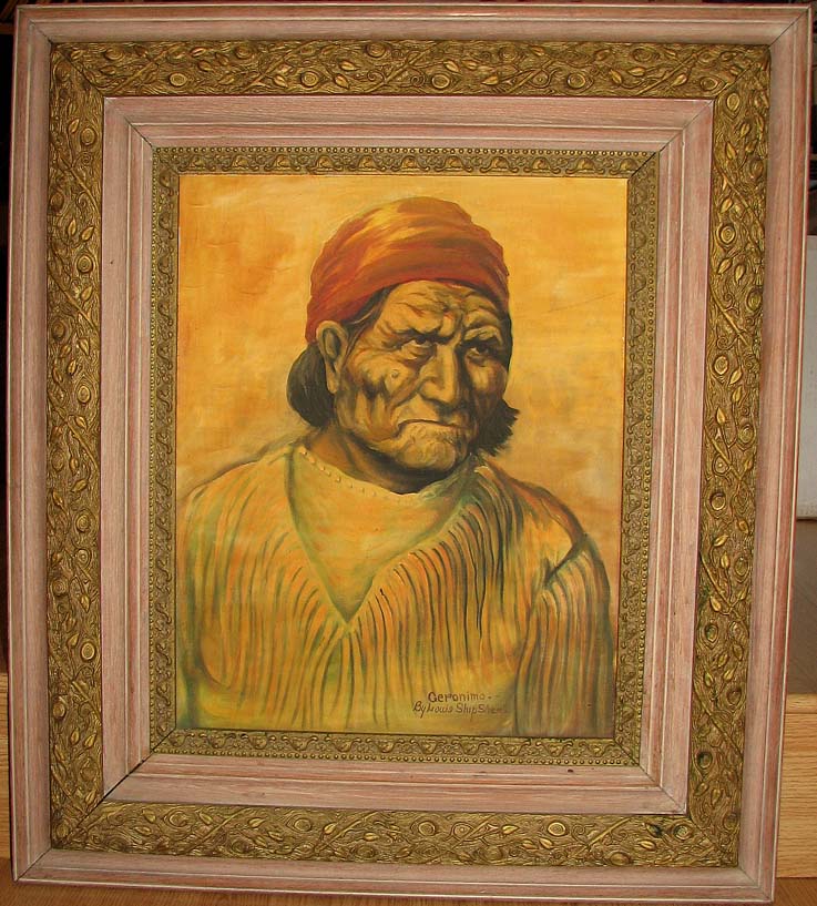 Louis ShipShee"s 1958 Masterpiece "Geronimo" offered at Antiques on Broadway, # 6 Broadway North,