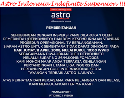 Astro Indonesia suspension