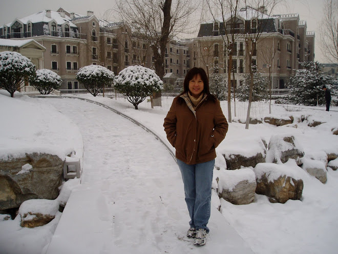 2004 妻摄于北京住所万泉新新家园内之公园