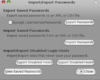 Exporta los passwords y logins guardados en Firefox Password+Exporter+3