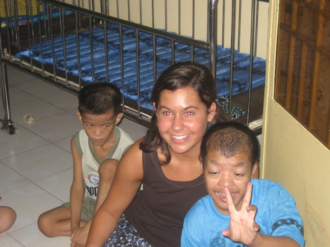 Aly with Two Handiapped Boys
