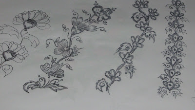 Featured image of post Flower Saree Border Design Drawing Easy - Your floral border design stock images are ready.
