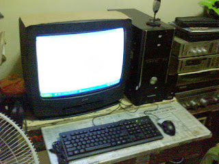 PC with old CRT monitor