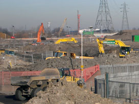 Olympic Stadium site - February 2008