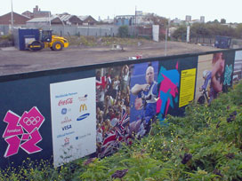 Olympic branded wall