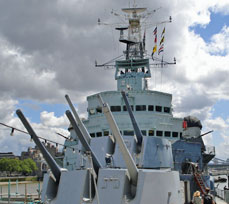 HMS Belfast (from the fo'c'sle)