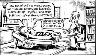 El IBEX visita al doctor y le pide un plan de pensiones