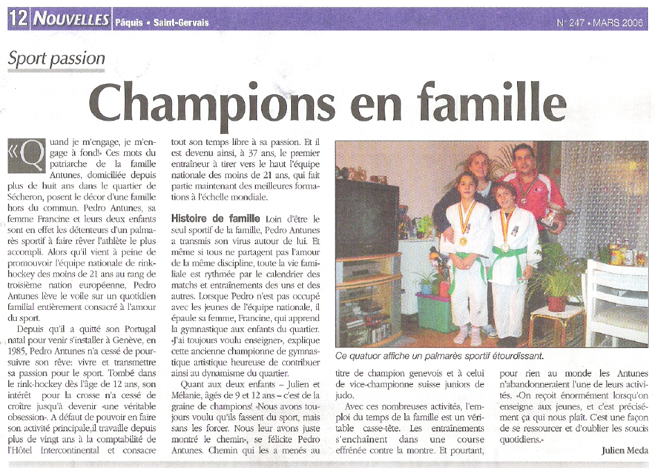  Artigo Champions en Famille 2006: 
