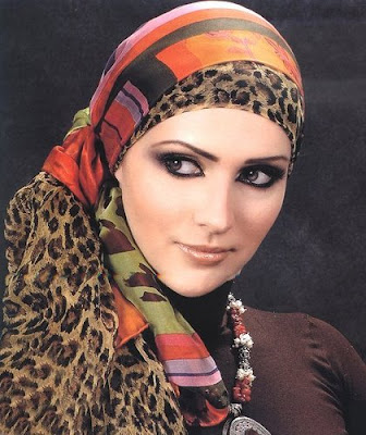 خطوات وطرق لف الحجاب بالصور Egyption+Leopard