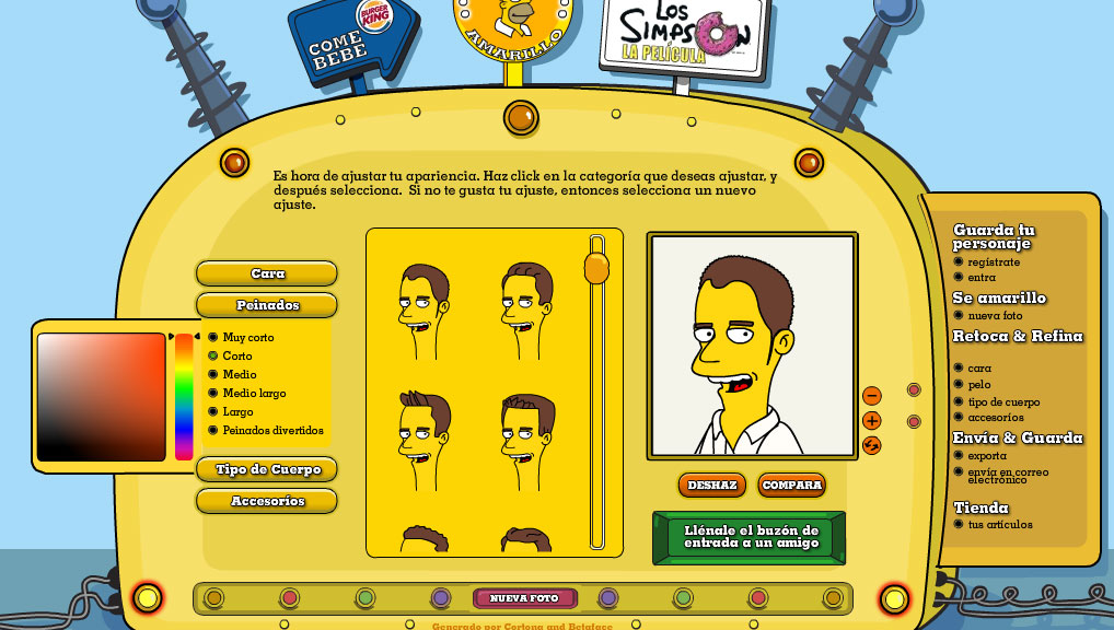 Simpsonizate y crea tu personaje de los Simpsons
