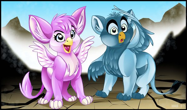 [two_griffinkids_by_Vixie87.jpg]
