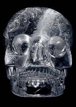 ( A look into the future) A crystal skull belonging to "Rabbi"  Yaakov Mandel  the sadist