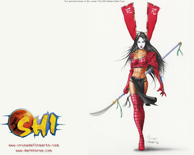 elektra comic wallpapers. "Shi" is a comic book created by William Tucci, which has run for over ten 