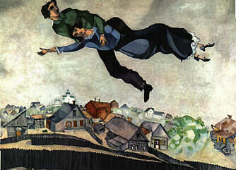 Chagall's Flying Lovers
