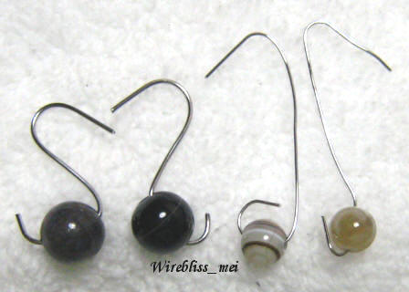 wire earrings by William