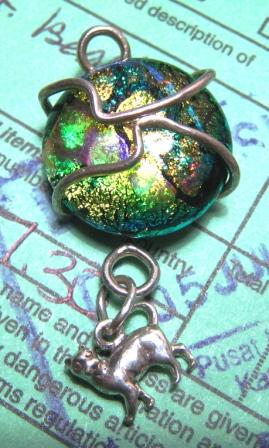 dichroic pendant from Christa Maria