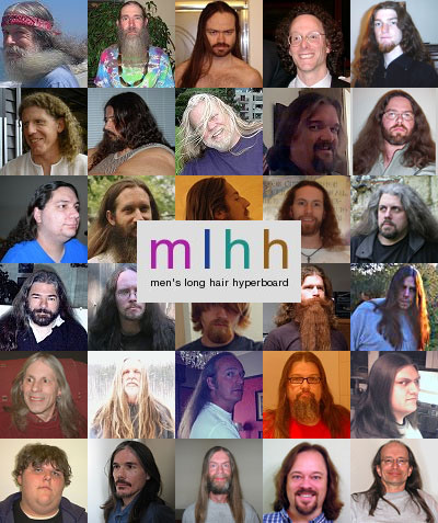 Men's Long Hair Hyperboard