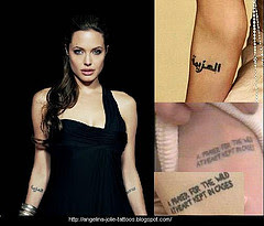 images of Angelina Jolie tattoo