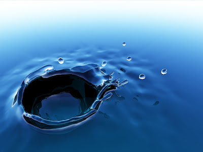 3D water drop