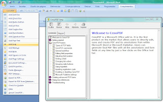 CenoPDF v2.3.7.0, Complemento Para Microsoft Office 2003 / 2 CenoPDF+v2.3.70