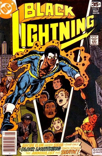 The good ole days of the DC Explosion!  BLACK LIGHTNING #9