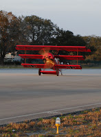 Fokker Triplane landing at Spruce Creek Airport