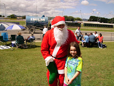 Emily meets Santa at the races