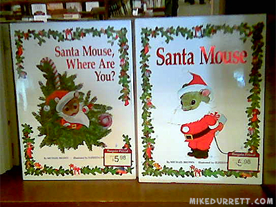 Photo: Books about - gasp! - Santa Mouse!