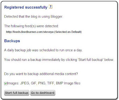 Back Up Blogger Blog Online