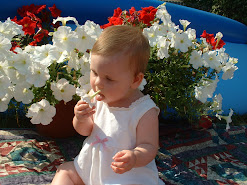Kylie and the flowers