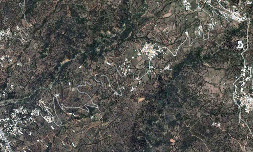 Photo satellite takrietz Bejaia Algerie
